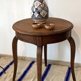 Ancien guéridon ou table d’appoint en bois style Louis XV