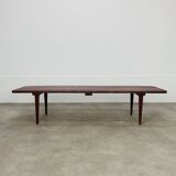Banc à lattes en bois style scandinave, vintage