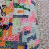 Tapis marocain berbère boujad multicolore moderne