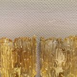 Wall lamps in crystal glass with brass suspension.Carl Fagerlund for Swedish Orrefors