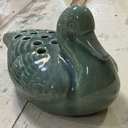 pique flower by ceramist pol chambost (1906-1983) representing a duck
