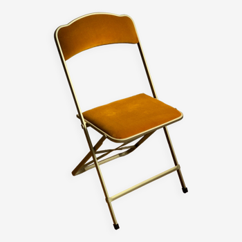 Velvet folding chair