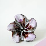 Vide-poche  / coupe en céramique étoile violet lilas et marron 1970