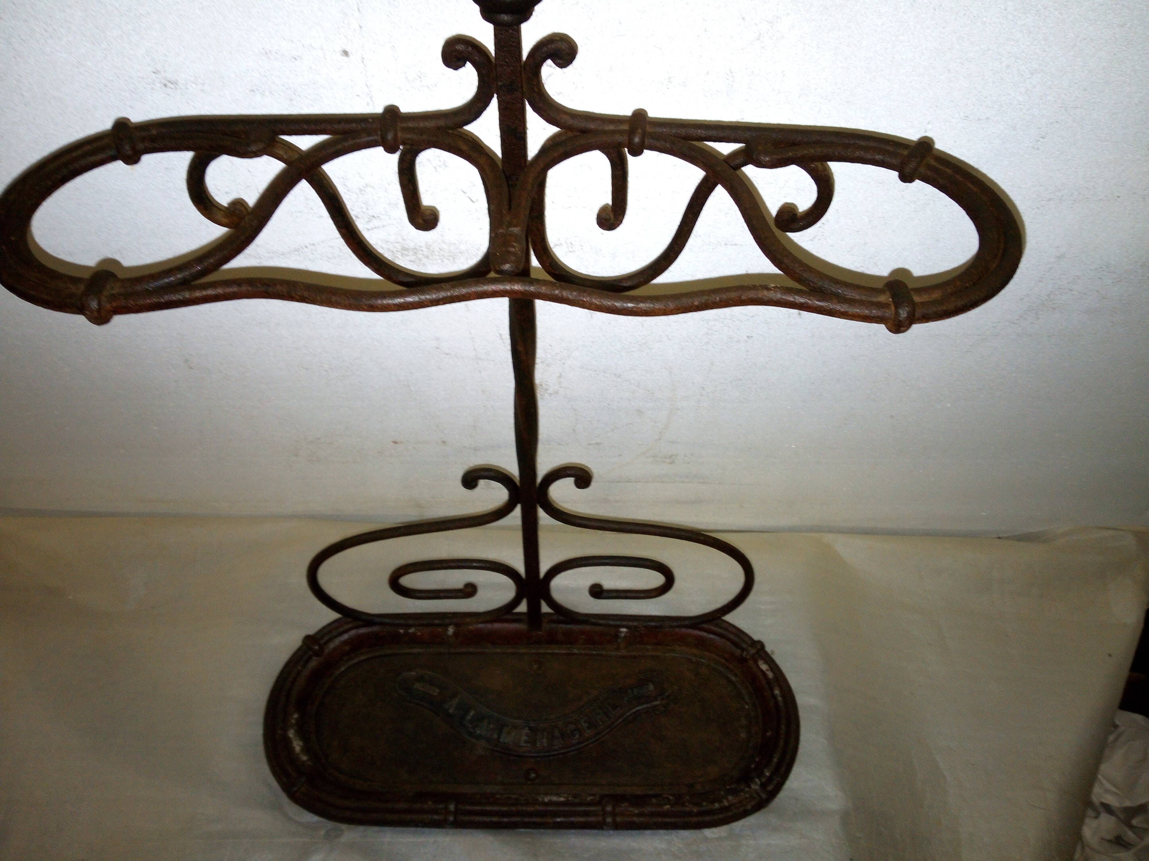 Umbrella holder cane late 19th "A La Menagère" Paris