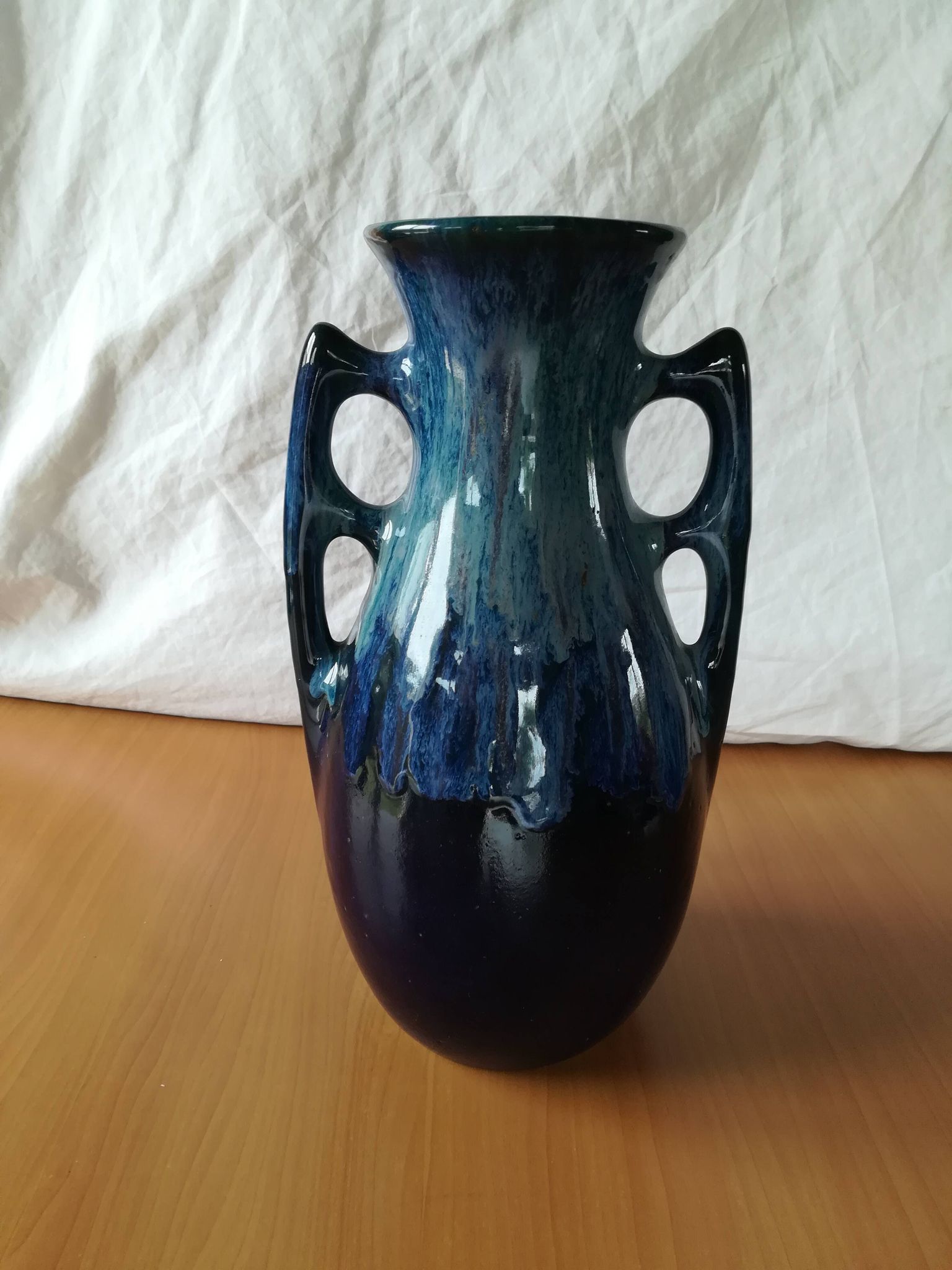 Stoneware Vase, Glazed Ceramic, Labrec Art Workshop