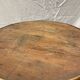 Antique pedestal table, Brutalist, wood, turned