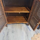 Rattan shelf