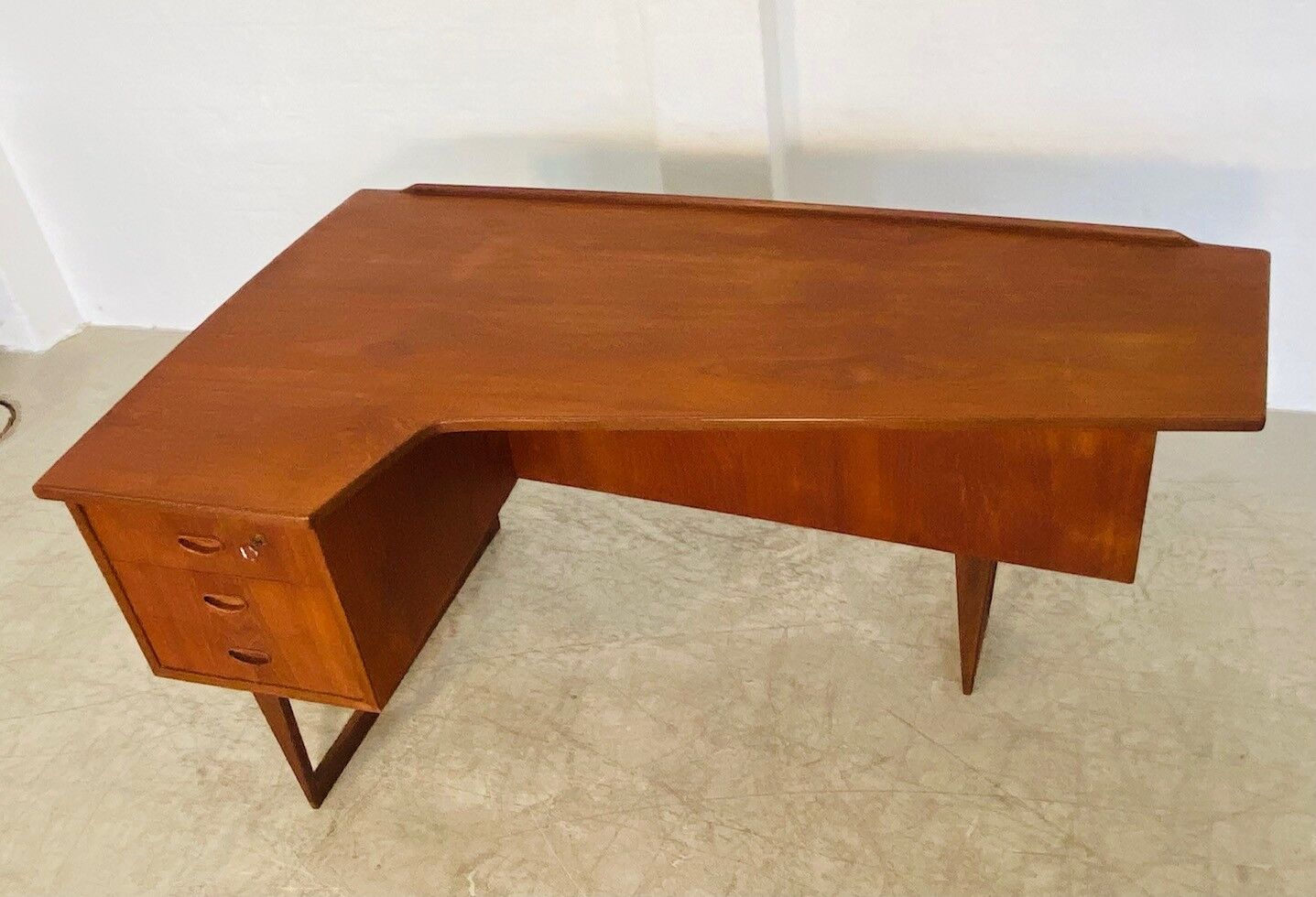 Vintage retro Danish mid-century boomerang desk 1960s