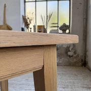 Table de ferme extensible en chêne massif