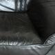 Vintage black leather sofa