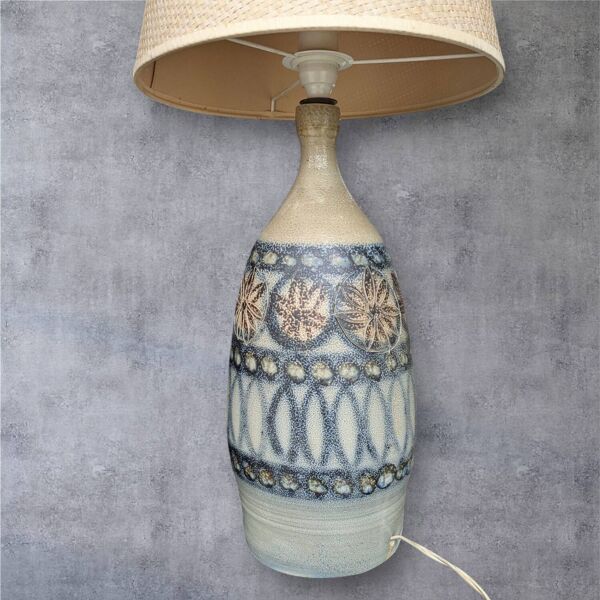 Lampe en céramique signée – Coujeault pour Kéraluc Quimper