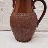 Chocolate stoneware pitcher
