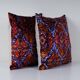 Set of 2 vintage velvet cushion covers 48x51 cm