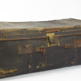 Vintage antique leather suitcase