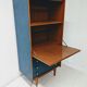 Secretary/ vintage desk in wood and blue