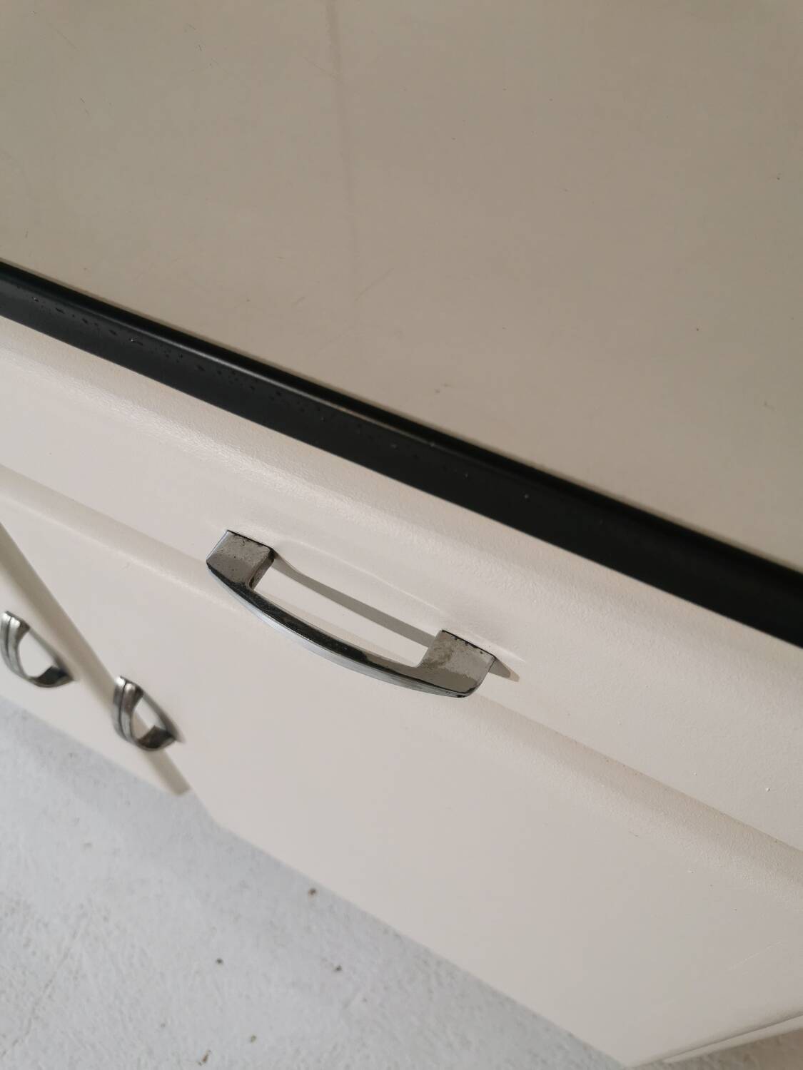 Small white sideboard