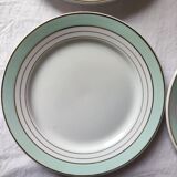 Lot 6 plates Luneville Regency