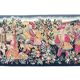 Important handwoven tapestry Medieval life 20th century