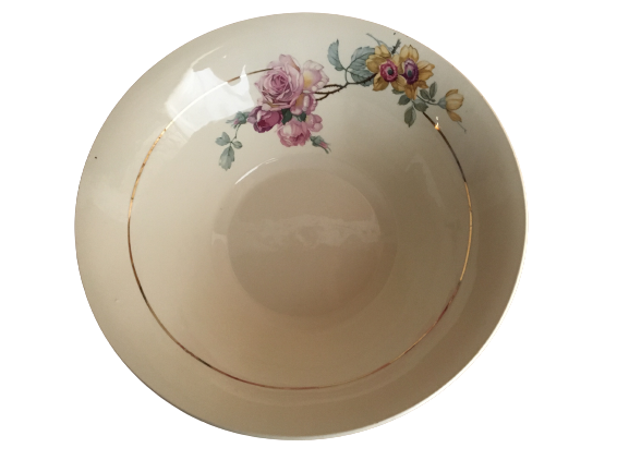 Vintage salad bowl "st-amant-sté des grands établissements céramique"