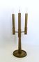 Three-Arm Brass Table Lamp with a Candelabra Design, Italy