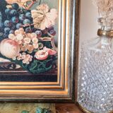 Still life reproduction with golden frame