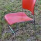 Pair of chairs by David Rowland, US Design, 1976, red metal and chrome