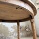 Oval walnut farmhouse table