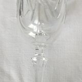 Set of 6 crystal champagne flutes