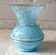 Small vintage light blue Clichy vase
