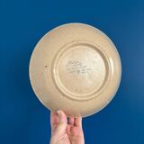 Lot de 6 Assiettes Creuses en Grès Signées Sarreguemines - Style Vintage Ru