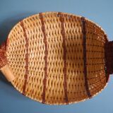vintage wicker duck basket rattan basket