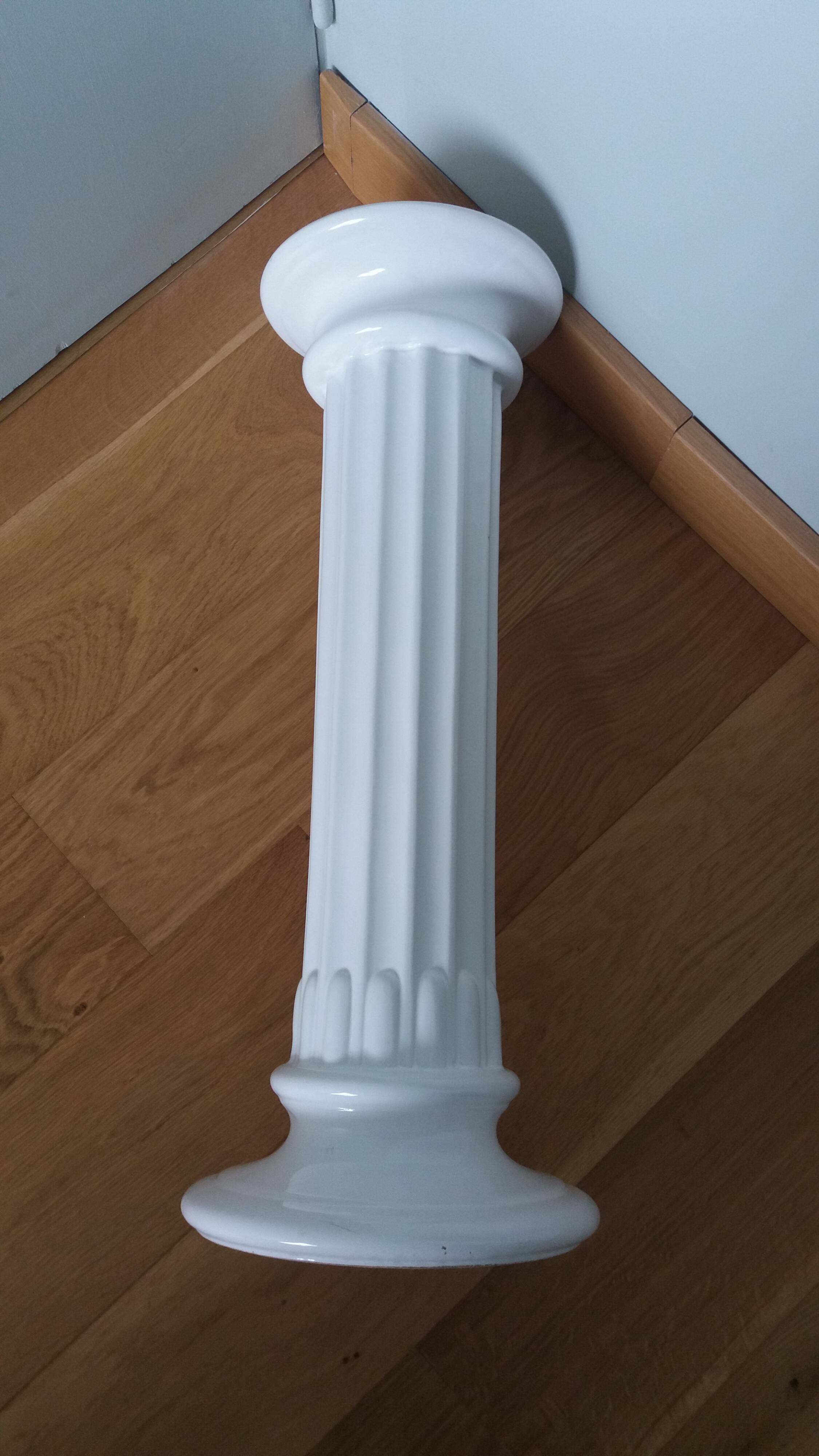 Colonne piedestal 55 cm céramique émaillée