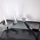 Pair of Peill & Putzler candlesticks, glass and metal, Germany, 1970