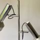 Lampe lampadaire liseuse Delmas vintage années 70 chrome & alu