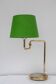 Scandinavian brass swing arm table lamp