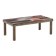 Capron. Black and red glazed stoneware 'navette' coffee table. 1960s.