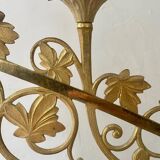 Chandelier en bronze doré, fin XIXème