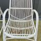 Série de 3 fauteuils rotin années 1970