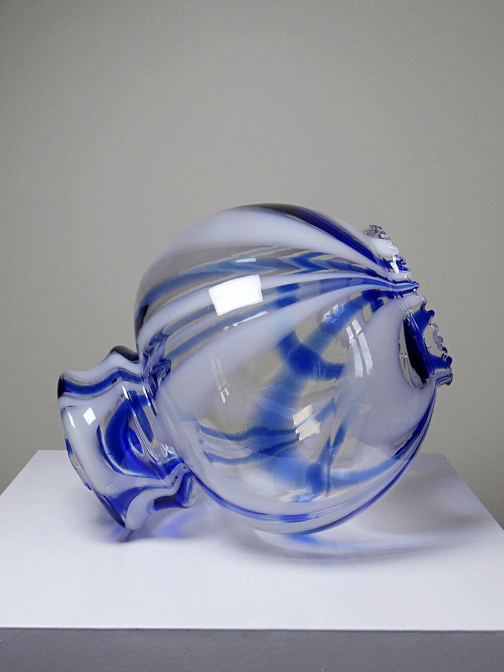 Large vintage Murano glass light globe from the 60s-70s attributed to Mor