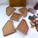 Yellow dwarf game wooden box manufactured by jlr paris early 20th century