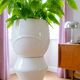 Large vintage tulip vase H74cm