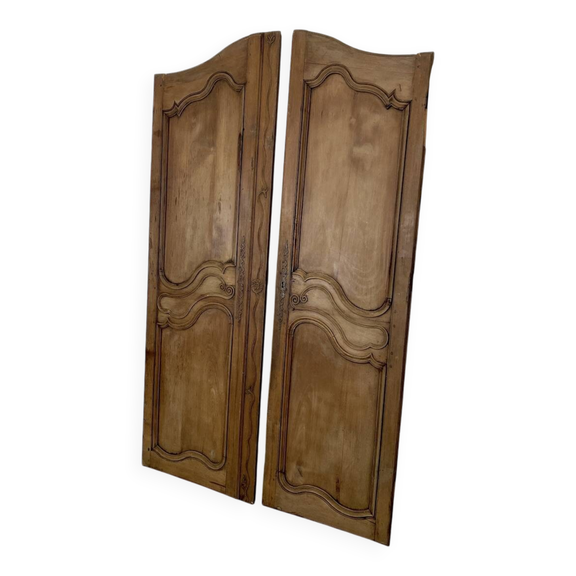 Pair of 19th century oak cabinet doors