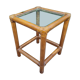 Table d'appoint console ou bout de canapé en bambou vintage