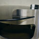 70s brushed steel coffee table
