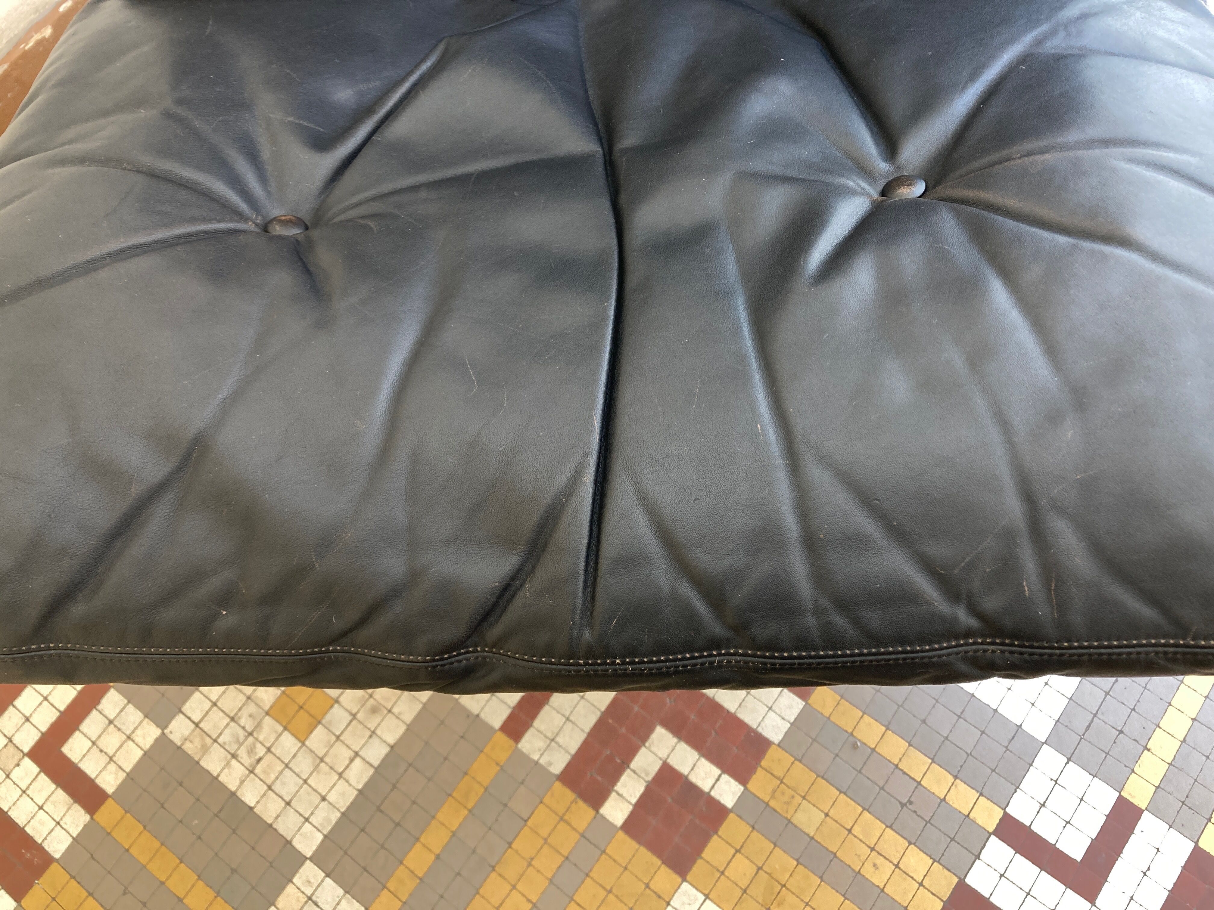 Armchair Siesta 1965 Ingmar Relling for Westnofa, Norway, black leather