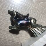 Pair of Deer bookends signed FRANJOU Art Deco