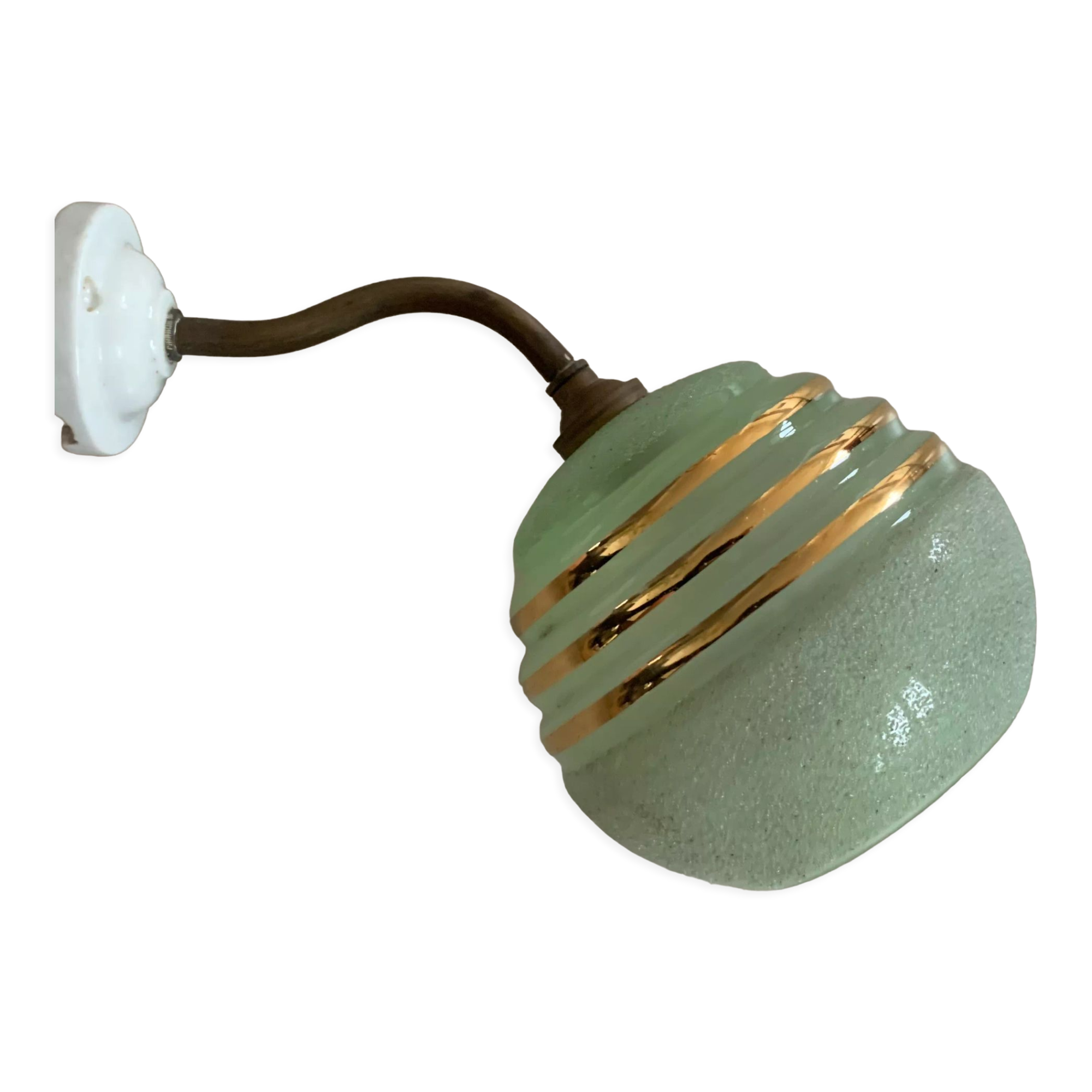 Old gooseneck wall lamp