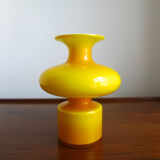 Yellow "Carnaby" Range Glass Vase by Per Lütken for Holmegaard, 1960s
