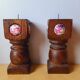 Brutalist candle holder pair Capo Esmaltes