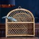Etagère vintage osier et rotin